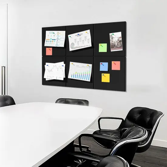 Black Bulletin Board, 6 Pack {5}