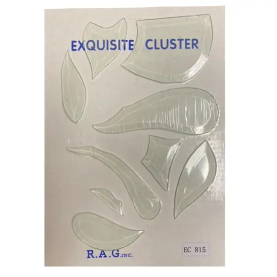 7-1/2" x 13" Exquisite Clear Glass Mermaid Bevel Cluster EC815 {3}