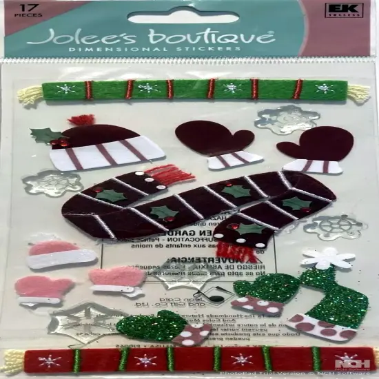 Jolee's Boutique Hats & Scarves Dimensional Stickers {1}