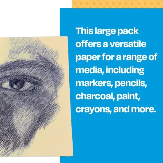 Sax Manila Drawing Paper, 40 lb, 18 x 24 Inches, Pack of 500 {6}