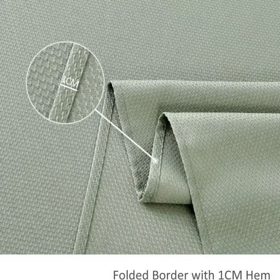 Rectangle Textured Tablecloth Waterproof Spillproof Wrinkle Free Table Cloth, Kitchen Dining Tabletop Decoration, Fabric Table Cover for Outdoor and Indoor Use, 52 x 70 Inch, Sage Green {6}