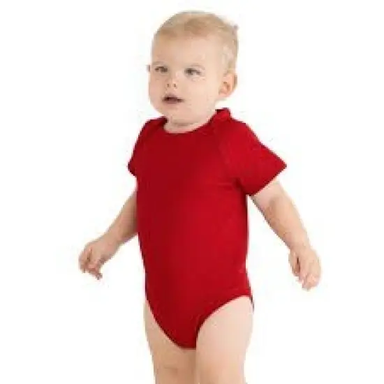 Rabbit Skins&reg; Ultra Soft Baby Fine Jersey Bodysuit - 4424 Red {1}