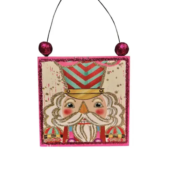 5" Nutcracker Face Ornament {1}