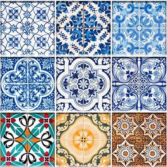 Italian Retro Tile nbr 7 Wedding Favors Tile Edible Cake topper {1}