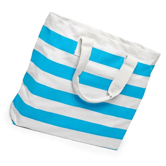 Stripe Canvas Tote Bags 17 5/16 '' x 4 1/4 '' x 14 '' Reusable and Stylish {4}