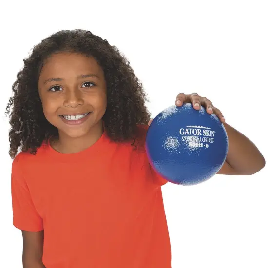 S&S Worldwide Gator Skin Super Grip Softi Balls. Includes 6 - 6" Dia. Coated Foam Balls with an Extra Tack Coating on the Outside for Superior Grip.Ideal for Dodgeball, P.E. and Rec. Activities. {3}