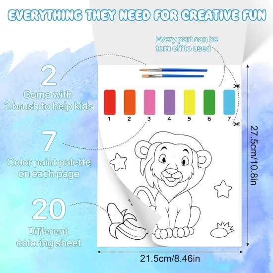 Paint with Water Coloring Books for Kids {3}