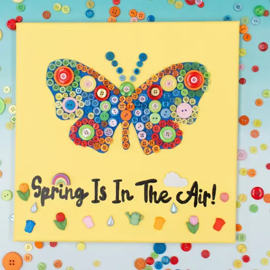 Garden Theme Decorative Buttons, 50-Pack, Spring Designs with Flowers, Ladybugs, Butterflies, 3D Shank Style for Crafts {5}