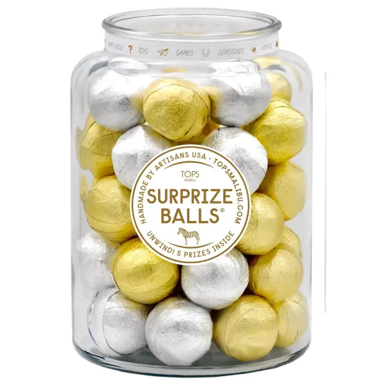 GOLD & SILVER MINI SURPRISE BALLS {1}
