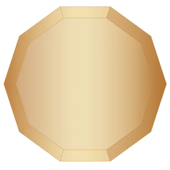 GOLD PREMIUM DINNER PLATES {4}