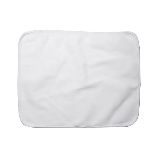 Craft Express 2 Pack Fleece Sublimation Burp Cloths – Soft White Baby Blanks {2}