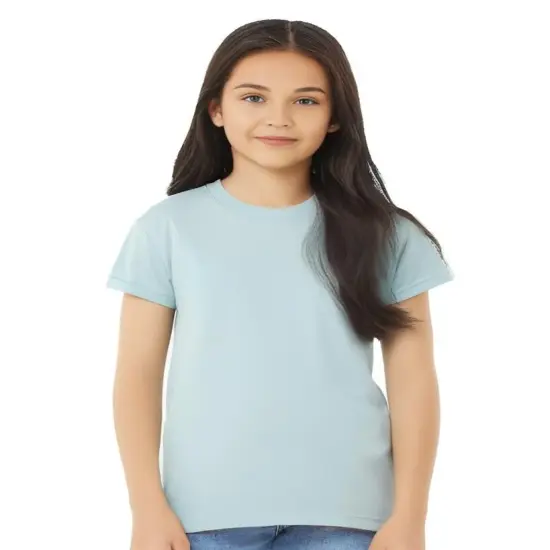 BELLA + CANVAS&reg; Triblend Crew Neck Short Sleeve Tee Shirt For Youth - 3413Y Ice blue triblend {1}