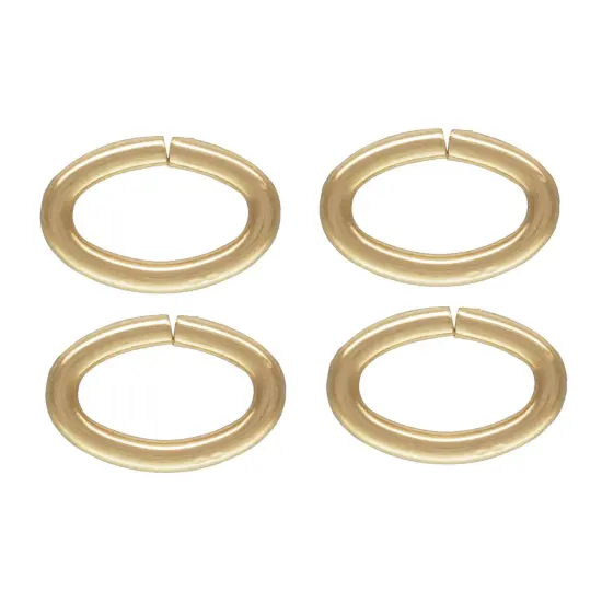 JewelrySupply Oval Jump Ring 5.5x3.6mm Open Gold Filled (4-Pcs) {1}