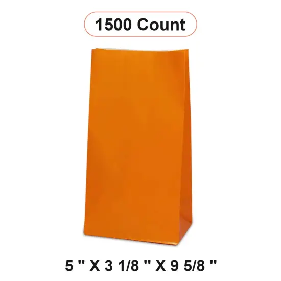 Colored Paper Favor Bags 5'' x 3 1/8'' x 9 5/8'' Bulk {1}