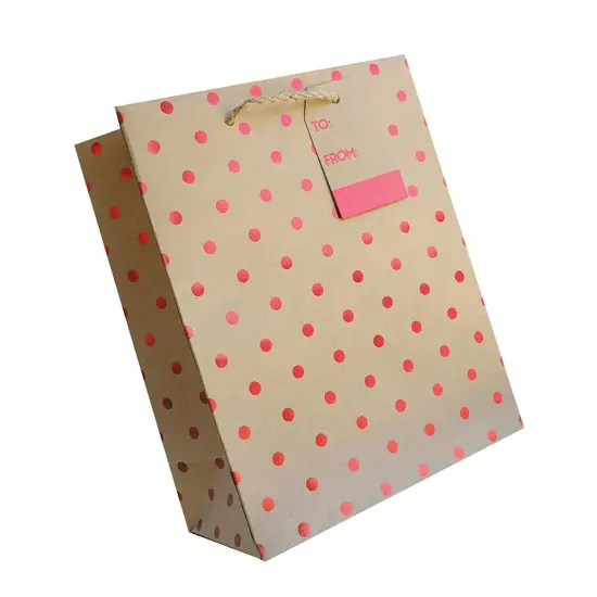 Custom Patterned Gift Bags 10" X 4" X 8" {5}