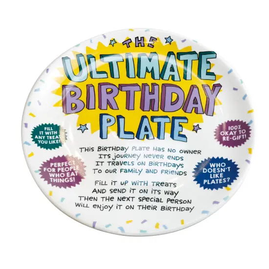 Enesco Our Name Is Mud Ultimate Birthday Large Plate {1}