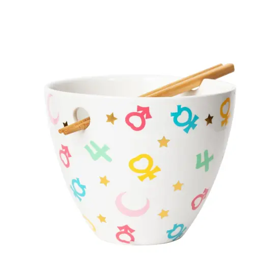 Sailor Moon Symbols 16 Ounce Ramen Bowl with Chopsticks {3}