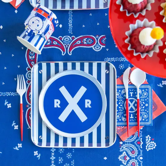 THOMAS & FRIENDS&trade; SMALL BLUE BANDANA NAPKINS {6}