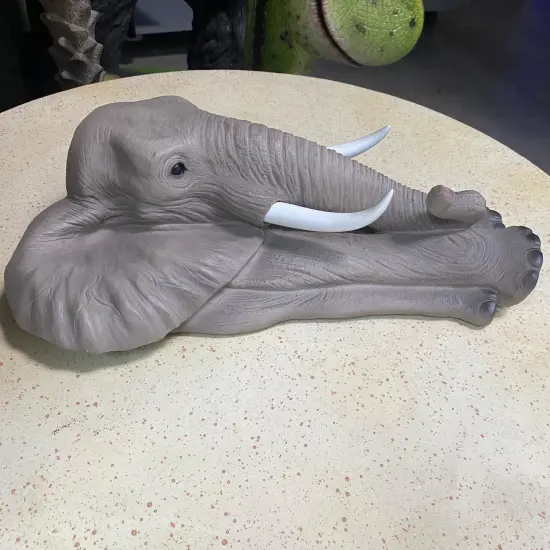 Elephant Behemoth Wall Decor Statue {4}