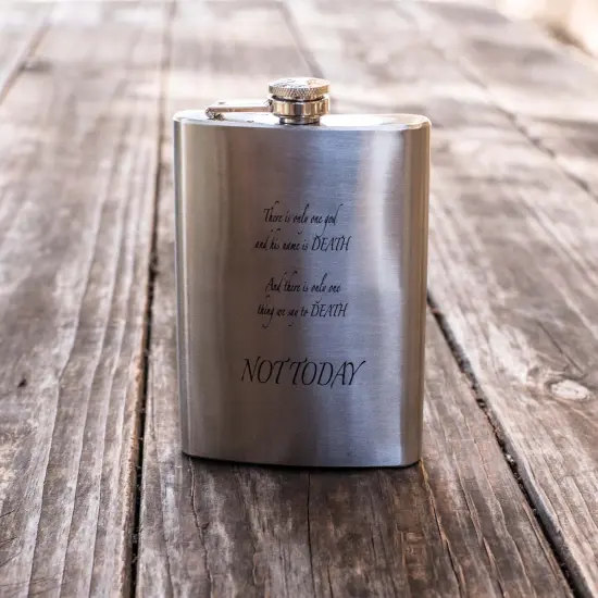 8oz There Is Only One God Stainless Steel Flask {3}