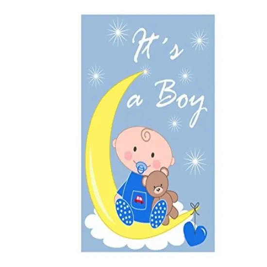 Gender Reveal Its A Boy Edible Icing Image for 1/4 sheet cake {1}