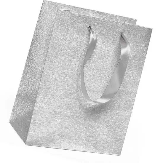 Metallic Euro Totes Brushed Finish 7'' X 3 7/8'' X 9 1/16'' Sturdy {3}