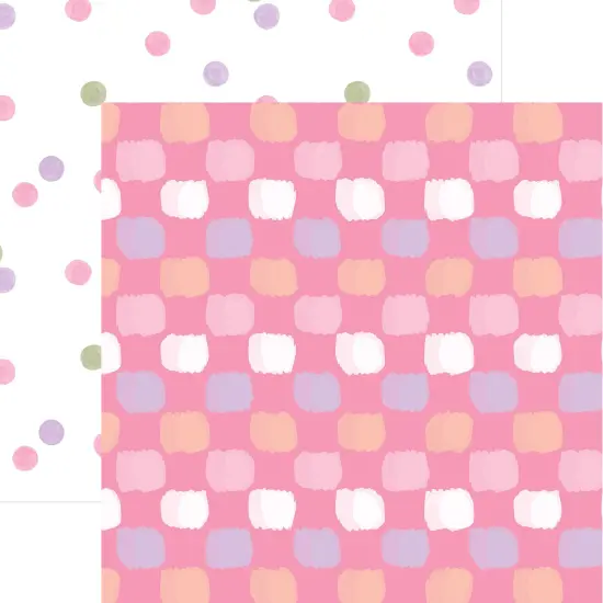 BABY GIRL PATTERN 12 X12 SCRAPBOOK PAPER SET {5}