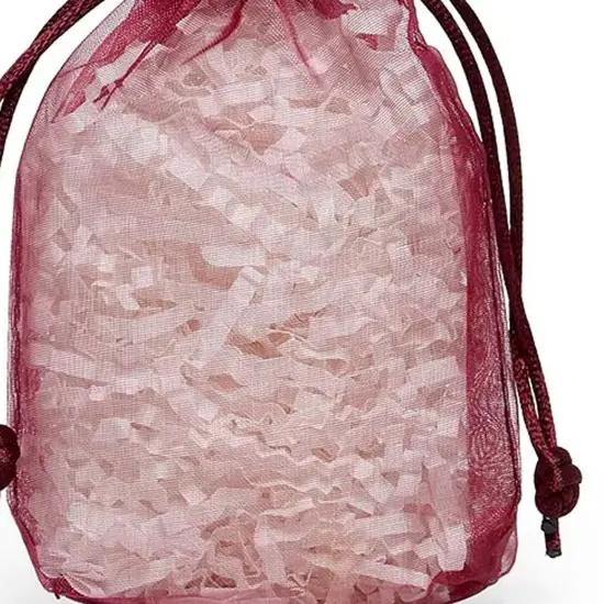 Flat Bottom Organza Bags 5 1/2 '' X 1 1/2 '' X 10 1/2 '' for Jewelry Wine {5}