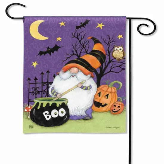 Halloween Gnome Garden Flag Susan Winget {1}