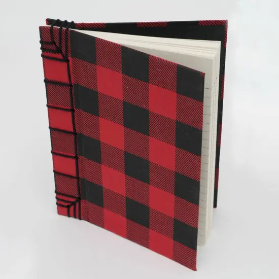 Checkered Notebook Red - Pack of 6 {3}