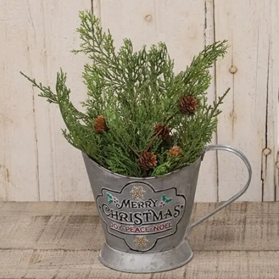 14" Long Western Cedar and Pine-cone Pick with Flexible Stem {3}