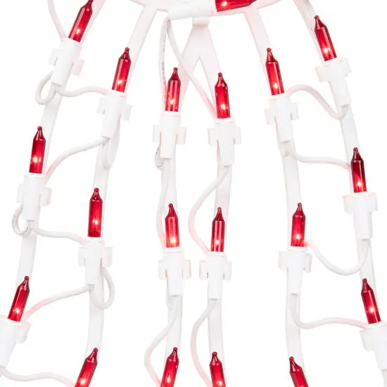 Northlight Lighted Bow Christmas Window Silhouette Decoration - 14" - Red {7}