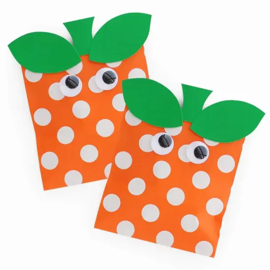 Durable Large Dots Merchandise Bags 5 1/8" x 6 3/8" Green {6}
