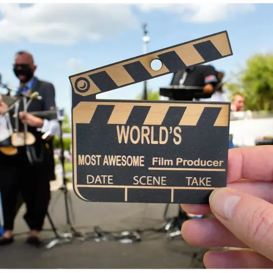 Ornament - Black - Worlds most awesome Film Producer {3}