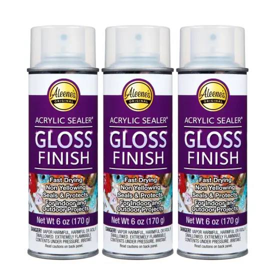 Aleene''s Acrylic Spray Sealer Gloss Finish 6 oz. 3 Pack {1}