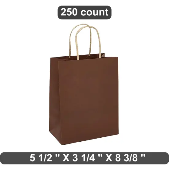 Diminutive Kraft Paper Tinted Bag 5.5" x 3.25" x 8.375" {1}