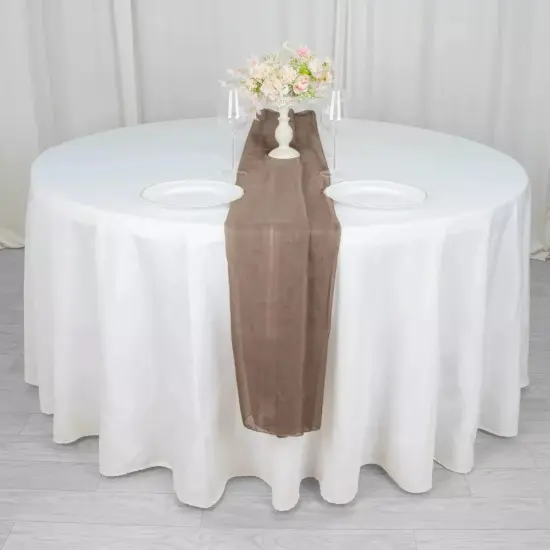 72" Blush Chiffon Extra Long Table Top Runner Wedding Banquet Party Supplies {1}