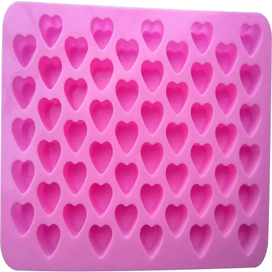Mini hearts 55 Cavity silicone mold {3}