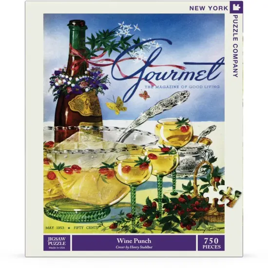 New York Puzzle Company Wine Punch 750 Piece Piece Jigsaw Puzzle {1}