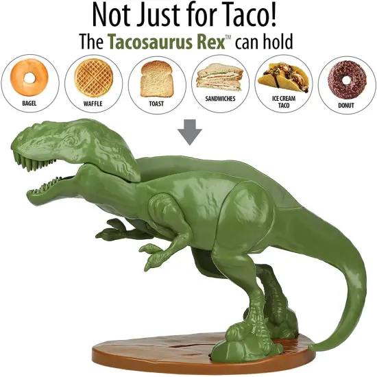 TACOsaurus Rex Sculpted Dinosaur Taco & Snack Holder {5}