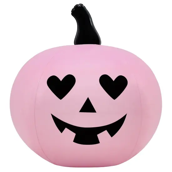 3' Pink Jack-o'-Lantern Inflatable {1}
