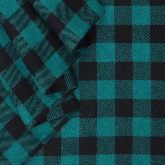 Mook Fabrics Buffalo Plaid Flannel Fabric [43 in. Wide] - By The Yard Forest {2}