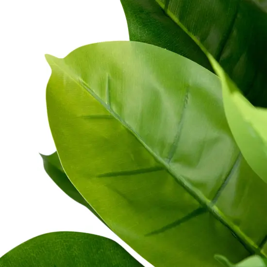 Northlight Artificial Potted Rubber Plant - 51" Green {7}