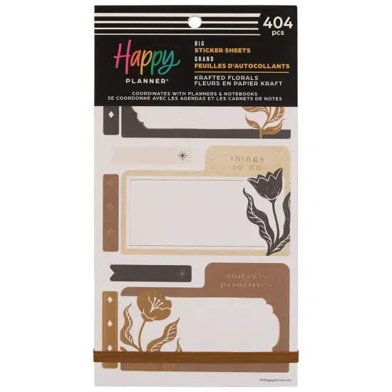 Happy Planner Sticker Value Pack 30/Sheets-Krafted Florals {1}