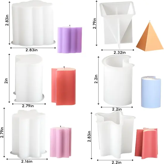 6 Pack Candle Molds {2}