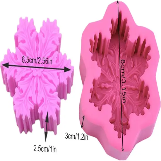 Snowflake Silicone Soap Mold {2}