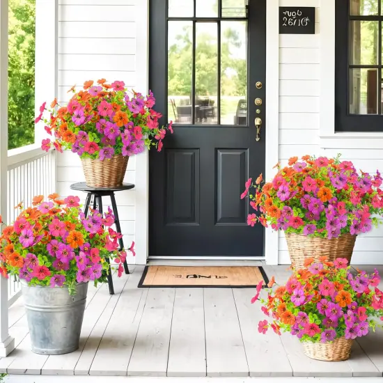 6PCS Artificial Mums Flowers {4}