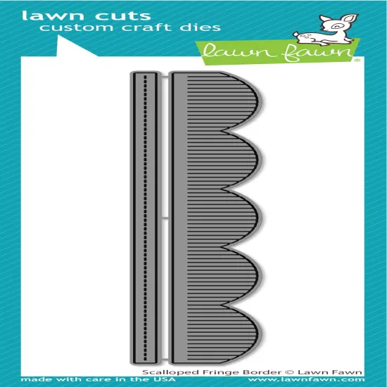 Lawn Cuts Custom Craft Die-Scalloped Fringe Border {1}