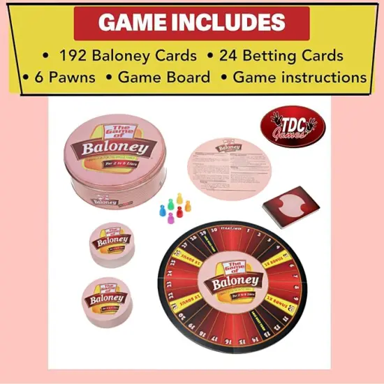 TDC Games The Game of Baloney, A Fibbing Board Game for the Whole Family {3}