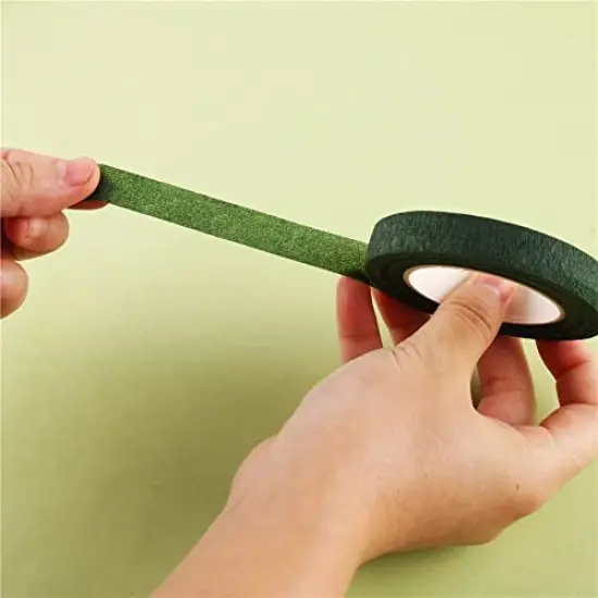1/2" Wide Dark Green Floral Tapes for Bouquet Stem Wrapping and Floral Crafts Supply {1}